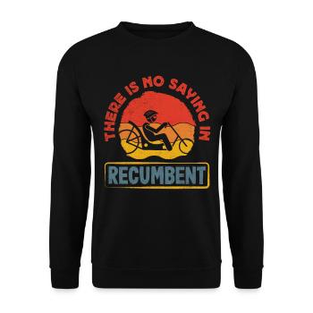 Funny Bike Sport Cycling Recumbent Bike - Unisex Pullover - Schwarz - Vorne - Alina (178cm) & Michal (187cm)
