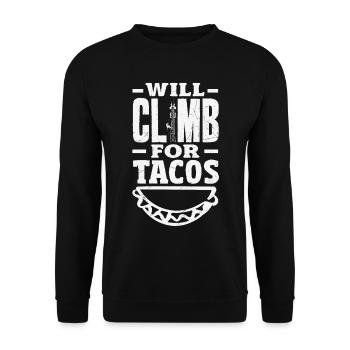 Tower Climber Technician Tower Worker - Unisex Sweatshirt - black - Front - Alina (178cm) & Michal (187cm)
