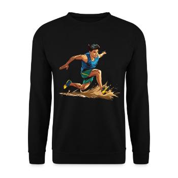 Athlétisme Jeux d’athlétisme - Sweat-shirt Unisexe - noir - Devant - Alina (178cm) & Michal (187cm)