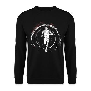 Athletics Athletics Games - Unisex Sweatshirt - black - Front - Alina (178cm) & Michal (187cm)