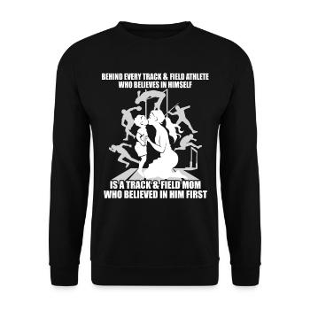 Athletics Athletics Games - Unisex Sweatshirt - black - Front - Alina (178cm) & Michal (187cm)