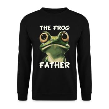 Frogs Catch Frog Hunter Frog Catcher - Unisex Sweatshirt - black - Front - Alina (178cm) & Michal (187cm)