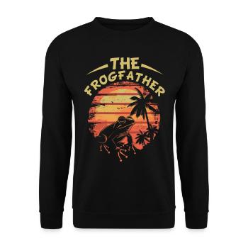 Frogs Catch Frog Hunter Frog Catcher - Unisex Sweatshirt - black - Front - Alina (178cm) & Michal (187cm)