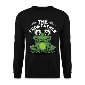 Frogs Catch Frog Hunter Frog Catcher - Unisex Sweatshirt - black - Front - Alina (178cm) & Michal (187cm)