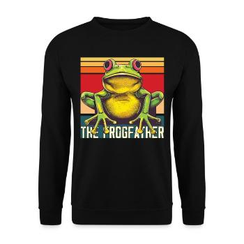 Frogs Catch Frog Hunter Frog Catcher - Unisex Sweatshirt - black - Front - Alina (178cm) & Michal (187cm)