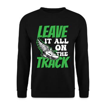 Athletics Athletics Games - Unisex Sweatshirt - black - Front - Alina (178cm) & Michal (187cm)