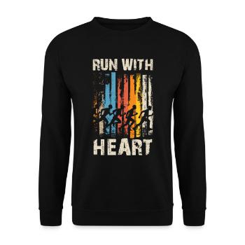 Athletics Athletics Games - Unisex Sweatshirt - black - Front - Alina (178cm) & Michal (187cm)