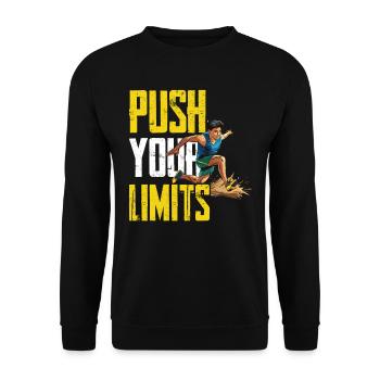 Athletics Athletics Games - Unisex Sweatshirt - black - Front - Alina (178cm) & Michal (187cm)