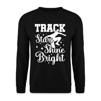 Leichtathletik Leichtathletikspiele - Unisex Pullover - Schwarz - Vorne - Alina (178cm) & Michal (187cm)