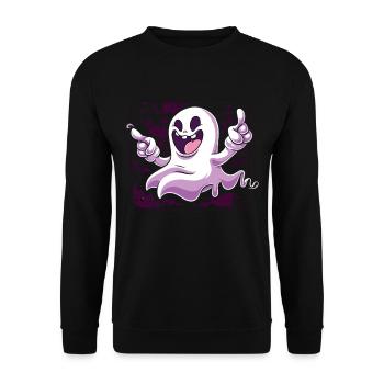 Appât fantôme Paranormal Chasseur de fantômes - Sweat-shirt Unisexe - noir - Devant - Alina (178cm) & Michal (187cm)