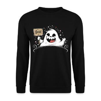 Appât fantôme Paranormal Chasseur de fantômes - Sweat-shirt Unisexe - noir - Devant - Alina (178cm) & Michal (187cm)