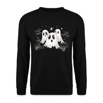 Appât fantôme Paranormal Chasseur de fantômes - Sweat-shirt Unisexe - noir - Devant - Alina (178cm) & Michal (187cm)