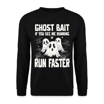 Appât fantôme Paranormal Chasseur de fantômes - Sweat-shirt Unisexe - noir - Devant - Alina (178cm) & Michal (187cm)