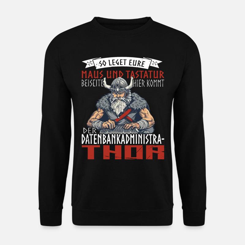 Datenbankadministrathor Codierung Datenanalyst - Unisex Pullover - Schwarz