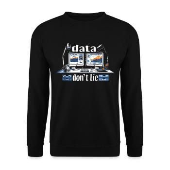 Daten Oder Es Passierte Nicht Big Data - Unisex Pullover - Schwarz - Vorne - Alina (178cm) & Michal (187cm)