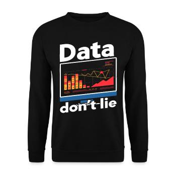 Daten Oder Es Passierte Nicht Big Data - Unisex Pullover - Schwarz - Vorne - Alina (178cm) & Michal (187cm)