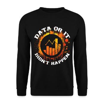 Daten Oder Es Passierte Nicht Big Data - Unisex Pullover - Schwarz - Vorne - Alina (178cm) & Michal (187cm)