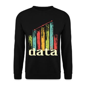 Behavioral Analyst Data Coding - Unisex Sweatshirt - black - Front - Alina (178cm) & Michal (187cm)
