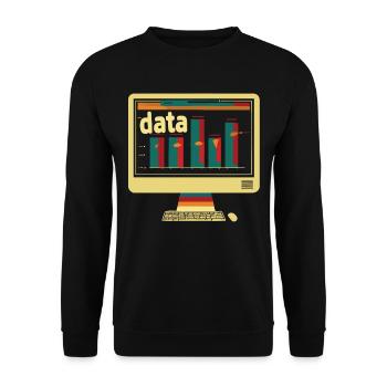 Behavioral Analyst Data Coding - Unisex Sweatshirt - black - Front - Alina (178cm) & Michal (187cm)