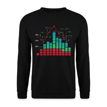Behavioral Analyst Data Coding - Unisex Sweatshirt - black - Front - Alina (178cm) & Michal (187cm)