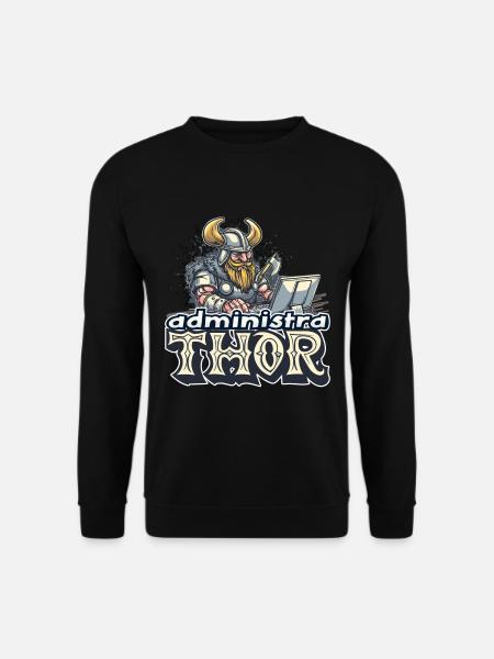 Viking Databaseadministra-thor Nerdy - Unisex Sweatshirt - black