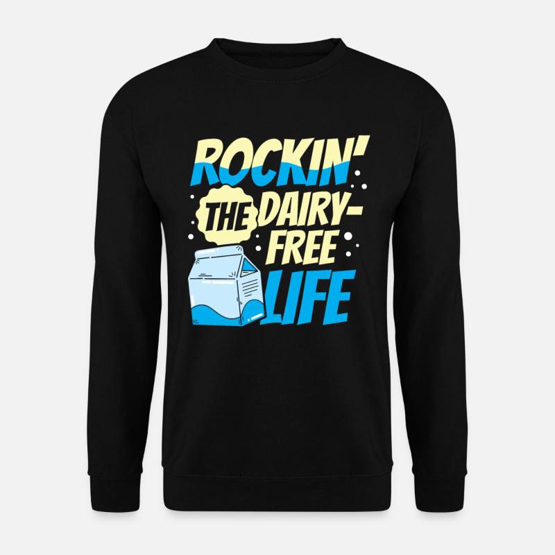 Laktosetolerant Oder Laktoseintolerant - Unisex Pullover - Schwarz