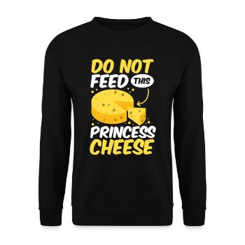 Tolérant au lactose ou intolérant au lactose - Sweat-shirt Unisexe - noir - Devant - Alina (178cm) & Michal (187cm)