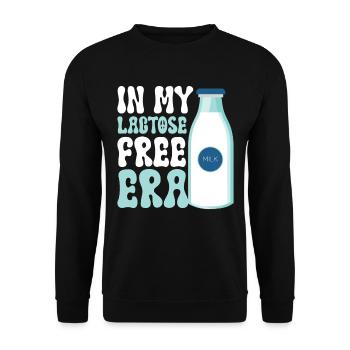 Tolérant au lactose ou intolérant au lactose - Sweat-shirt Unisexe - noir - Devant - Alina (178cm) & Michal (187cm)