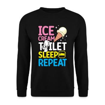 Tolérant au lactose ou intolérant au lactose - Sweat-shirt Unisexe - noir - Devant - Alina (178cm) & Michal (187cm)