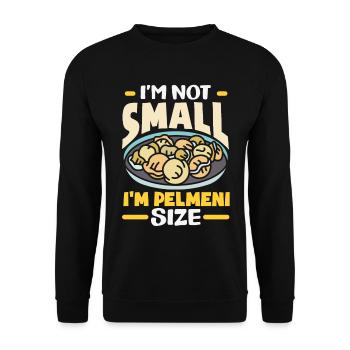 Russian pelmeni Russian dumplings - Unisex Sweatshirt - black - Front - Alina (178cm) & Michal (187cm)