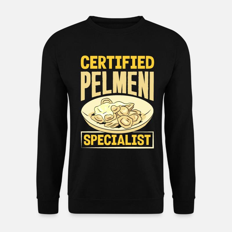 Russian pelmeni Russian dumplings - Unisex Sweatshirt - black
