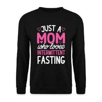 Intermittent fasting Weight loss - Unisex Sweatshirt - black - Front - Alina (178cm) & Michal (187cm)
