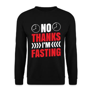 Intermittent fasting Weight loss - Unisex Sweatshirt - black - Front - Alina (178cm) & Michal (187cm)