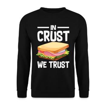 Sandwich Sandwich Snack Célébration - Sweat-shirt Unisexe - noir - Devant - Alina (178cm) & Michal (187cm)