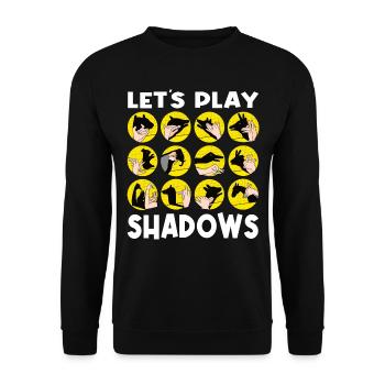 Handschattenpuppenspiel Puppen - Unisex Pullover - Schwarz - Vorne - Alina (178cm) & Michal (187cm)