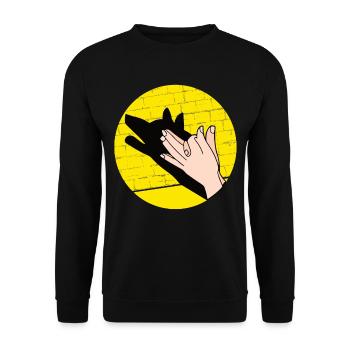 Handschattenpuppenspiel Puppen - Unisex Pullover - Schwarz - Vorne - Alina (178cm) & Michal (187cm)