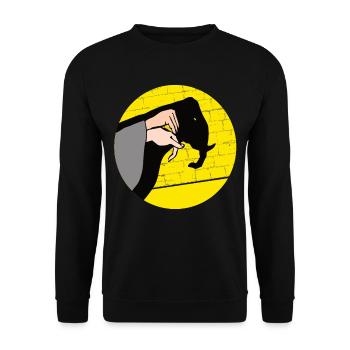 Handschattenpuppenspiel Puppen - Unisex Pullover - Schwarz - Vorne - Alina (178cm) & Michal (187cm)