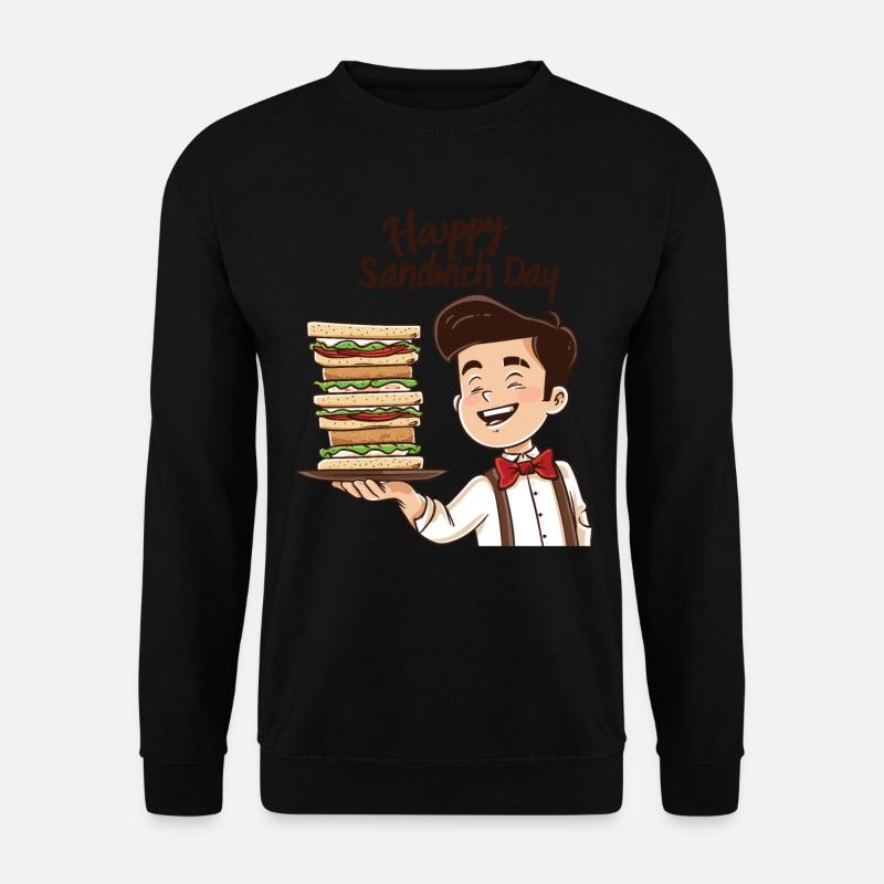 Sandwich Day Snack Celebration Sandwich - Unisex Sweatshirt - black
