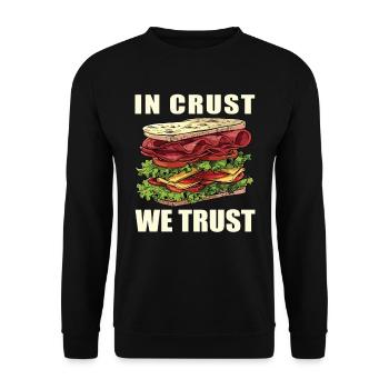 Sandwich Sandwich Snack Célébration - Sweat-shirt Unisexe - noir - Devant - Alina (178cm) & Michal (187cm)