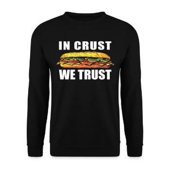 Sandwich Day Snack Celebration Sandwich - Unisex Sweatshirt - black - Front - Alina (178cm) & Michal (187cm)