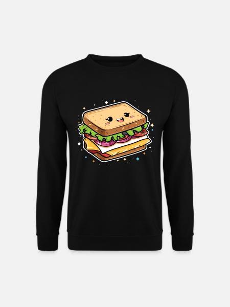 Sandwich Sandwich Snack Célébration - Sweat-shirt Unisexe - noir