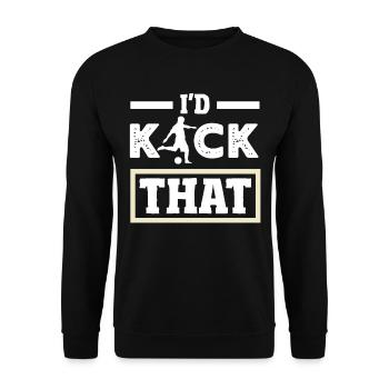 Légende du joueur de kickball - Sweat-shirt Unisexe - noir - Devant - Alina (178cm) & Michal (187cm)