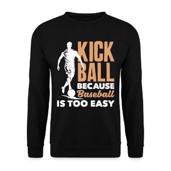 Légende du joueur de kickball - Sweat-shirt Unisexe - noir - Devant - Alina (178cm) & Michal (187cm)