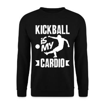 Légende du joueur de kickball - Sweat-shirt Unisexe - noir - Devant - Alina (178cm) & Michal (187cm)