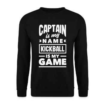 Légende du joueur de kickball - Sweat-shirt Unisexe - noir - Devant - Alina (178cm) & Michal (187cm)