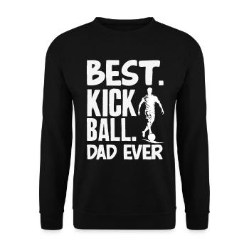 Légende du joueur de kickball - Sweat-shirt Unisexe - noir - Devant - Alina (178cm) & Michal (187cm)
