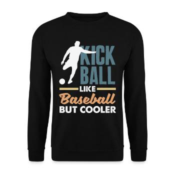 Légende du joueur de kickball - Sweat-shirt Unisexe - noir - Devant - Alina (178cm) & Michal (187cm)