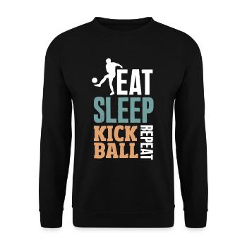 Légende du joueur de kickball - Sweat-shirt Unisexe - noir - Devant - Alina (178cm) & Michal (187cm)