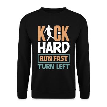 Légende du joueur de kickball - Sweat-shirt Unisexe - noir - Devant - Alina (178cm) & Michal (187cm)