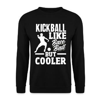 Légende du joueur de kickball - Sweat-shirt Unisexe - noir - Devant - Alina (178cm) & Michal (187cm)